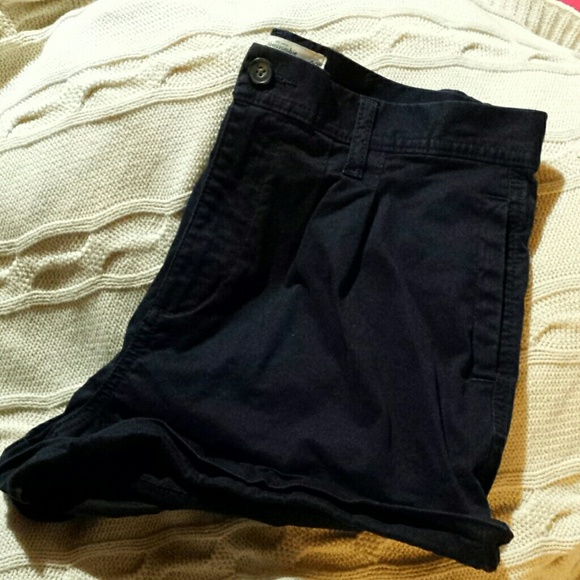 Navy blue, nearly black Abercrombie Shorts.
