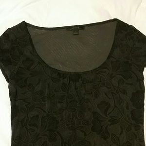 Express Black Scoop Neck Blouse