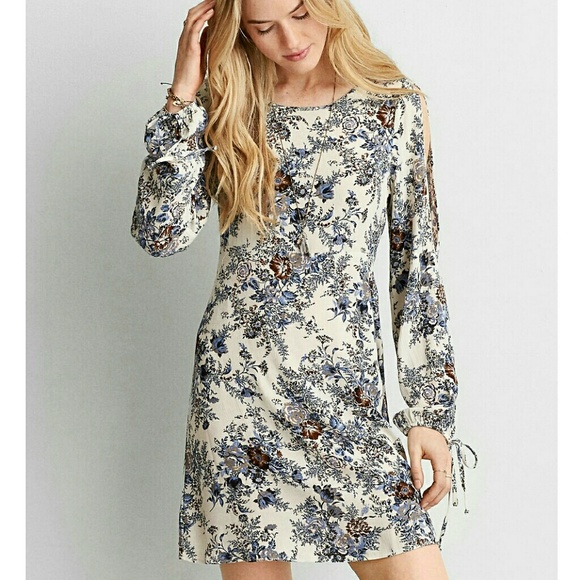 Slit-Sleeve Boho Dress by AEO