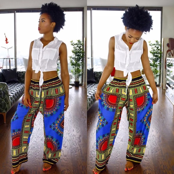 Dashiki Palazzo Pants