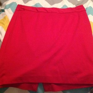 Lane Bryant cherry red ponte knee length skirt