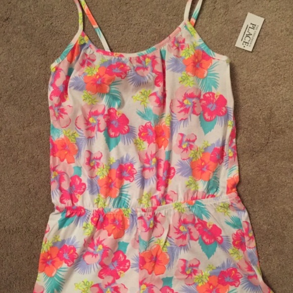 The Children's Place Other - Children's Place tropical print romper. Youth XL.