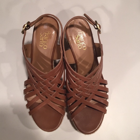 Brand New Franco Sarto Tan Wedges - Picture 2 of 3