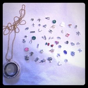 Floating charms necklace fashion jewelry