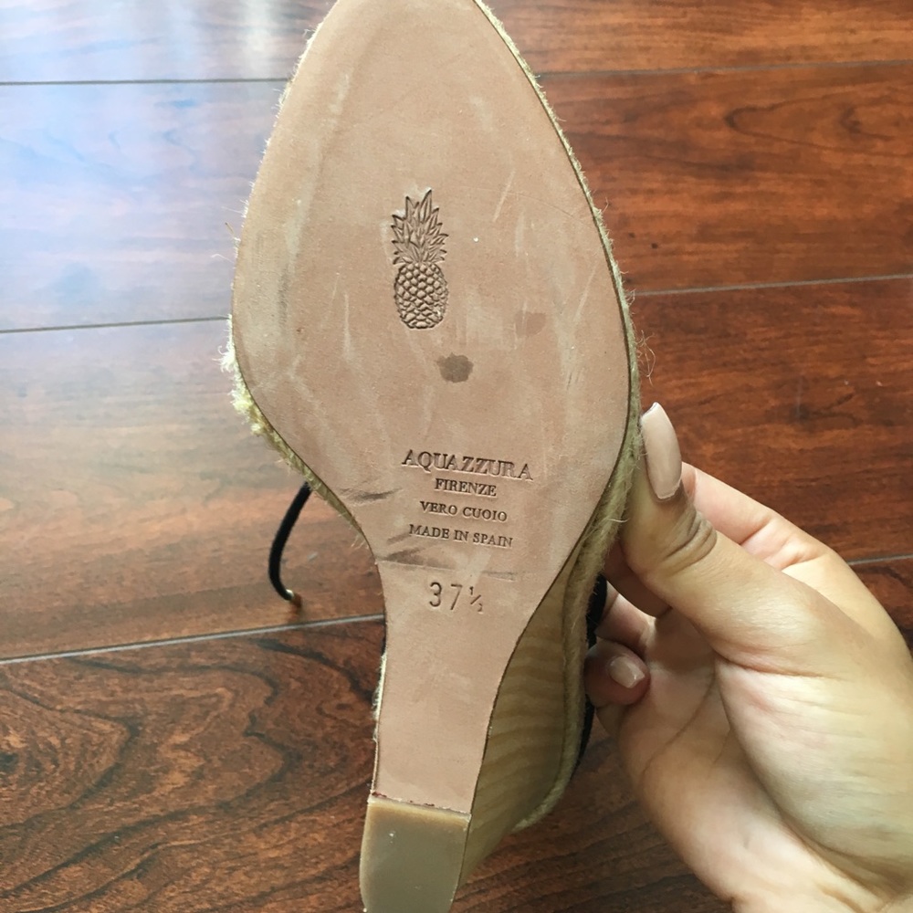 Brand NEW Aquazzura Belgravia Wedges NWT - Picture 6 of 7