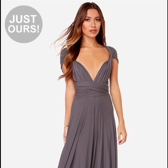 LuLu's Grey convertible gown