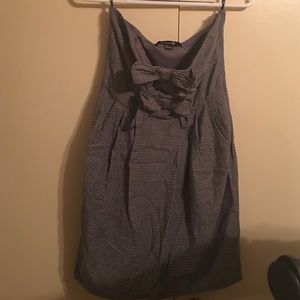 Grey Polka Dot Dress