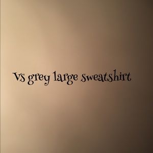 Grey large sweatshirt