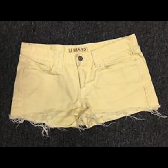 J Brand Yellow Jean Shorts