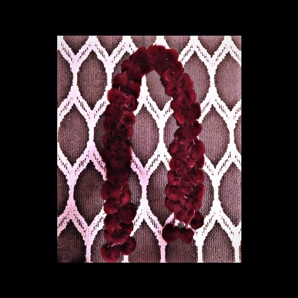 Burgundy scarf. Vegan approved ❤️🍒🦄