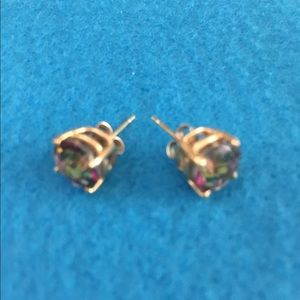 Mystic topaz earrings