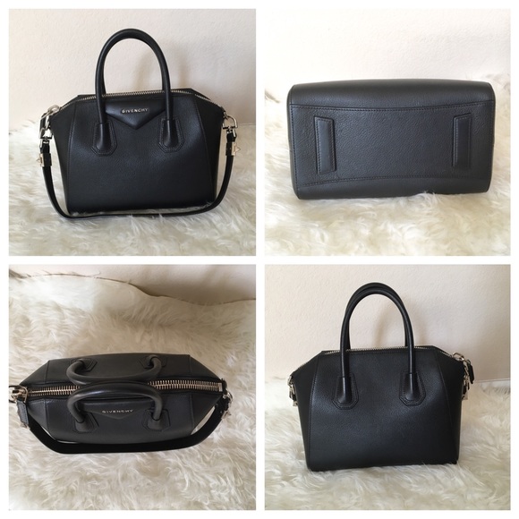 Givenchy Black Leather Goat Satchel Handbag - Picture 2 of 4