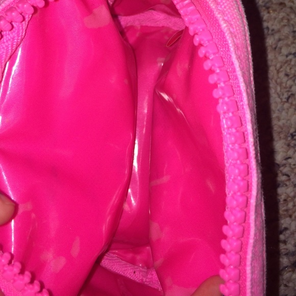 Make up bag with sparkly mirror VC and pink - Picture 4 of 4