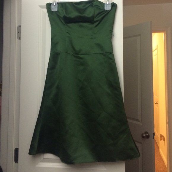 Green cocktail dress