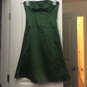 Green cocktail dress