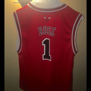 Chicago Bulls Derrick Rose Red Road Jersey