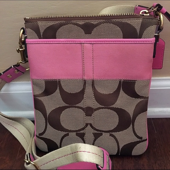 Pink Coach Cross Body Purse