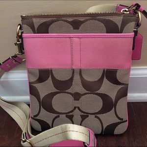Pink Coach Cross Body Purse