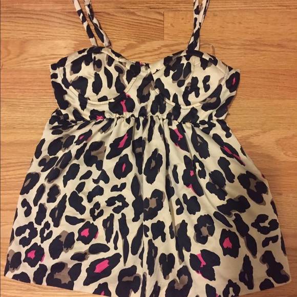 Leopard top - fairly new!