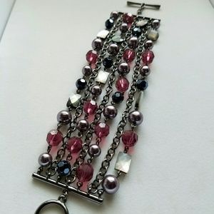 lia sophia Jazz Berry 8" bracelet