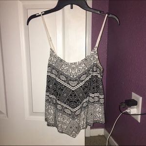 Black/White, Geometric Print Tank