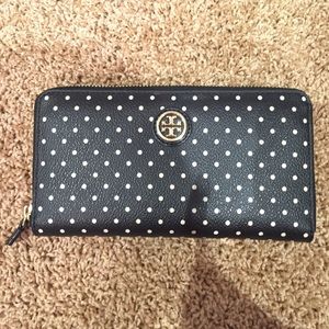 Tory Burch "Kerrington" polka dot wallet