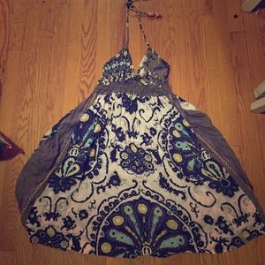 Boho halter dress