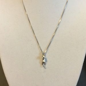 Cute tiny cat pendant necklace