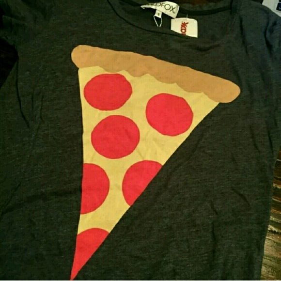 SOLD Wildfox Hot Slice Pizza T-Shirt Dirty Small - Picture 3 of 4