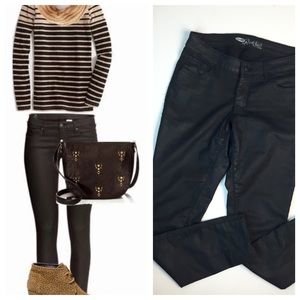 🎤Rockstar gunmental coated skinnys- size 8