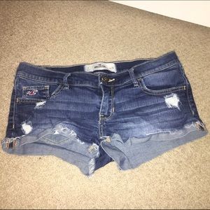Medium Washed Hollister Shorts