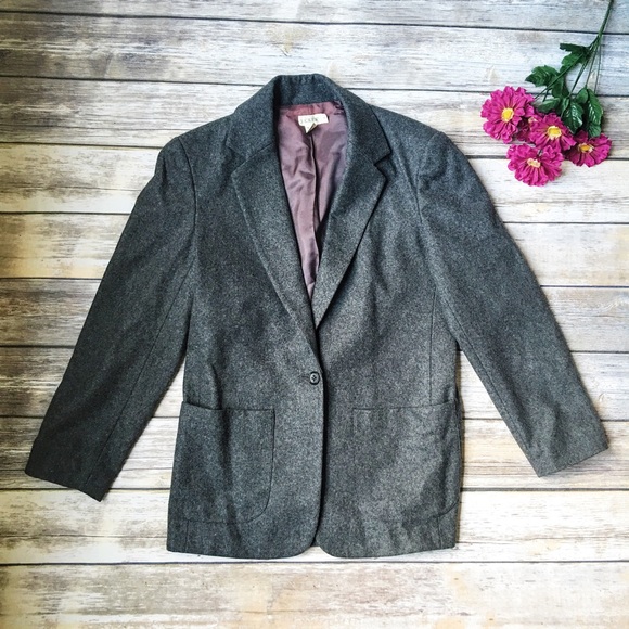 ๐ซ NFS ๐ซ J. Crew Gorgeous Wool Gray Blazer ๐ - Picture 3 of 4