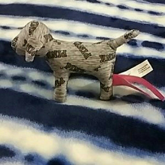 ONE Victoria Secret Pink Mini Gray Dog
