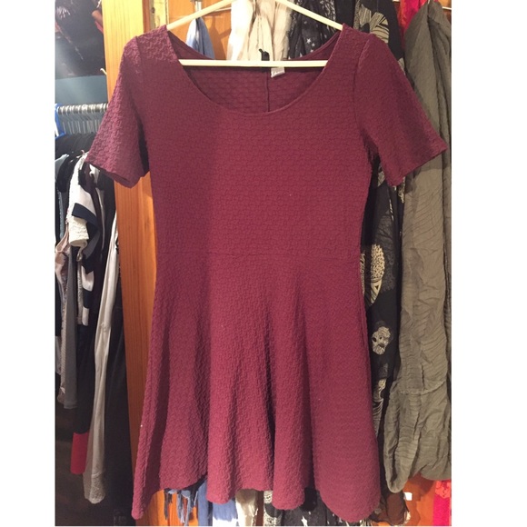 Maroon Mini Dress