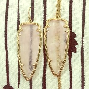 Kendra Scott Skylar Earrings in Rose Quartz