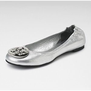 Reva Tory burch flats silver
