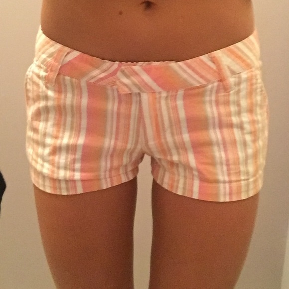 Striped volcom shorts size 1