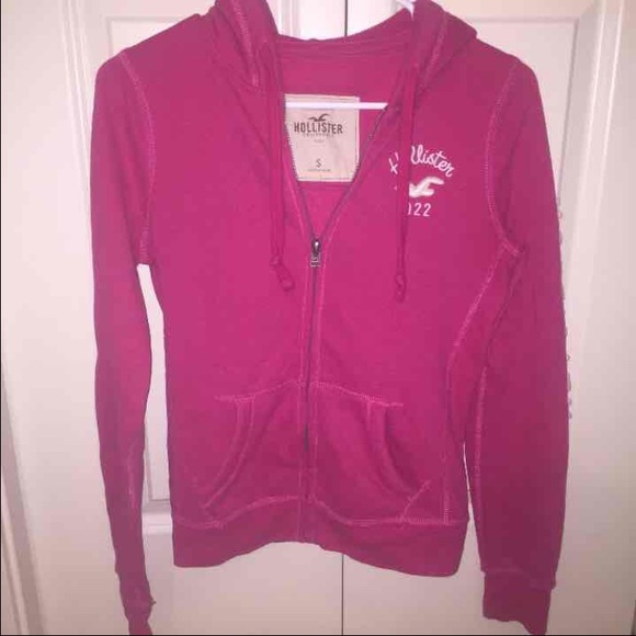 Pink Hollister Zip-Up