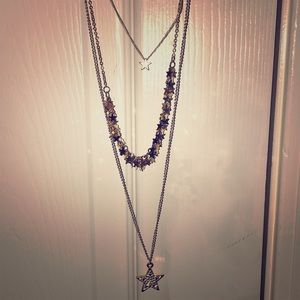 Layered Gold Long Necklace