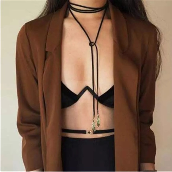 Nasty Gal Dresses & Skirts - "Pussy Cat" Long Chocker Chain😻