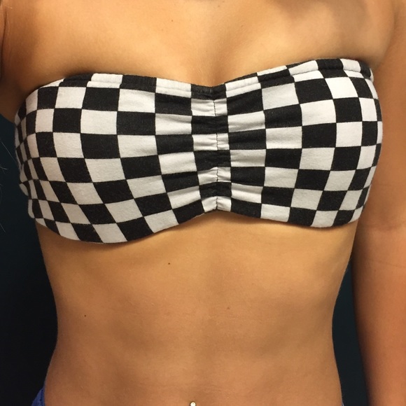 Checkered bandeau!