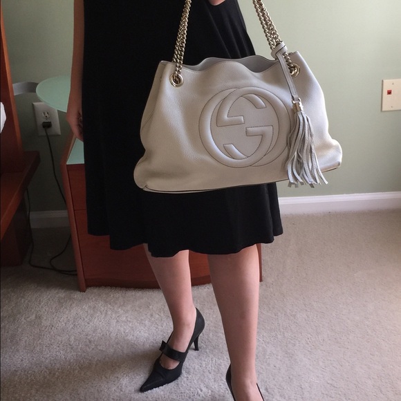 SOLD ON EBAY Authentic Gucci Leather Soho - Picture 1 of 4