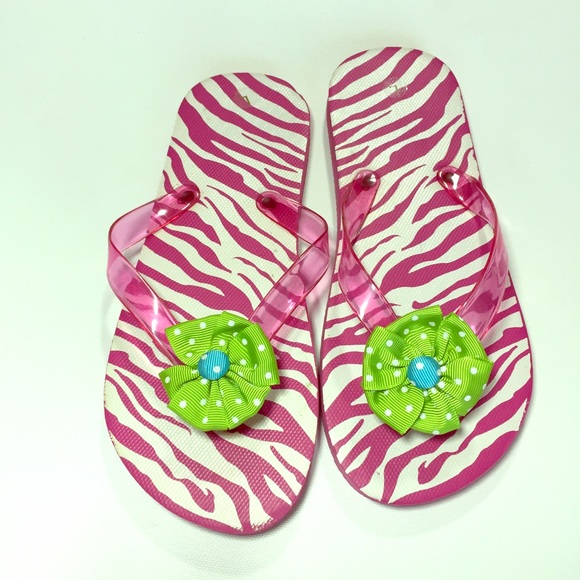 Cute girl flip flops