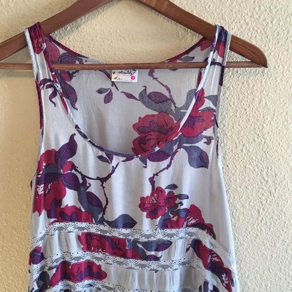 💌SOLD💌 Free People Trapeze Voile Dress in Floral - Picture 3 of 4