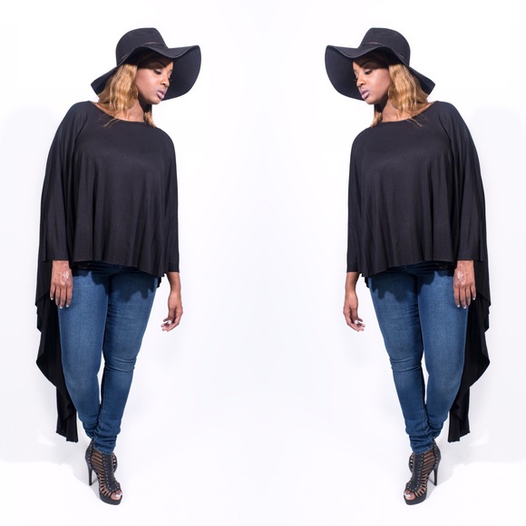 ON TREND CAPE BLOUSE‼️