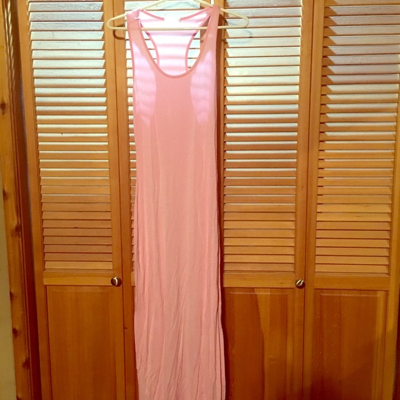 Pink maxi dress