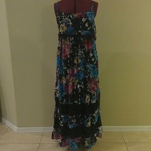Torrid black floral dress