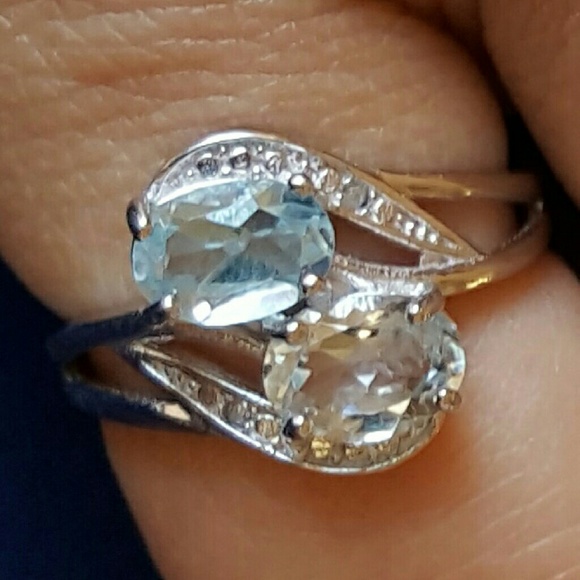Jewelry - DONATING PROFIT-RING sz 7- Topaz, Aquamarine
