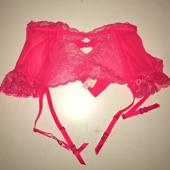 Hot Pink Garter Belt