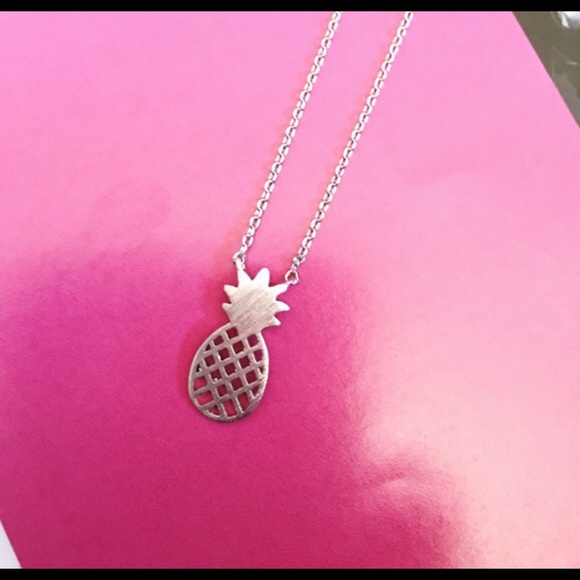 Sale! Silver Pineapple Necklace, Dainty Necklace - Picture 3 of 4